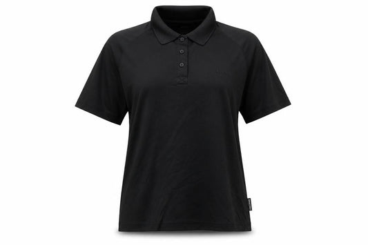 ANZON7 Unisex Black Polo Shirt, Regular Fit, Lightweight
