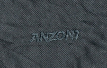 ANZON7 Unisex Black Polo Shirt, Regular Fit, Lightweight