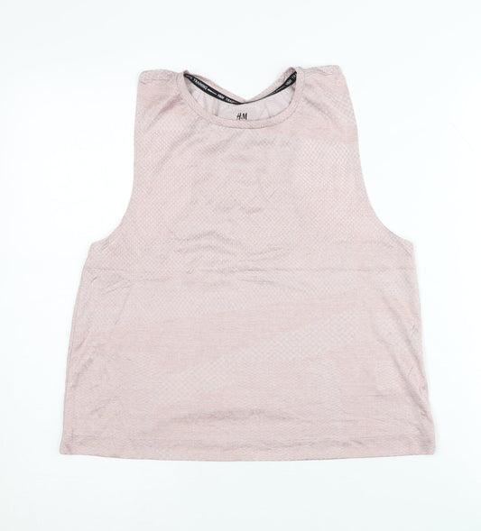 H&M Women's Pink Gym Tank Top M