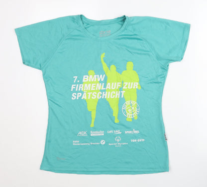 Cana Sports Women Blue T-Shirt Size 10
