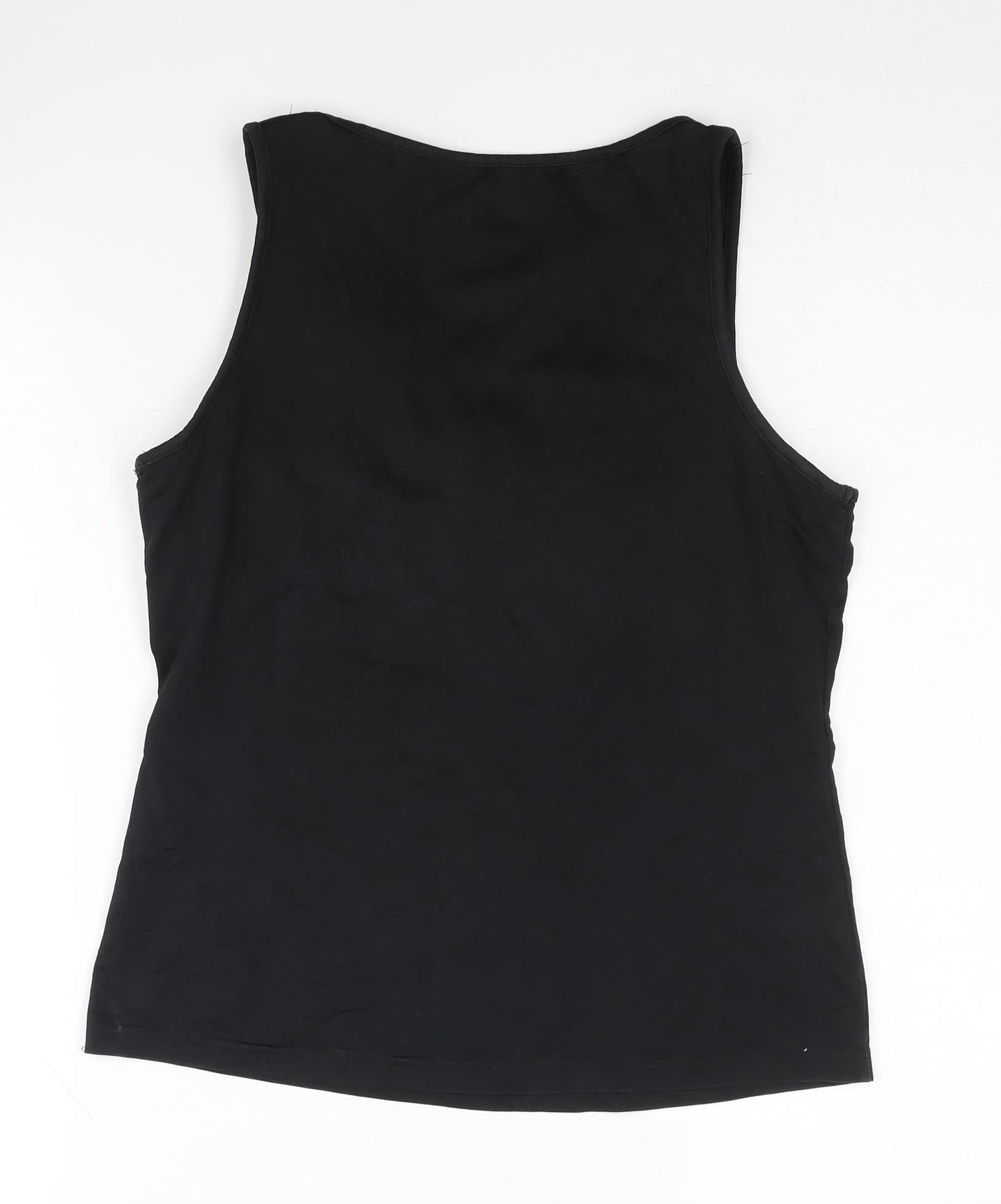 Crivit Women's Black Tank Top Size 10 V-Neck