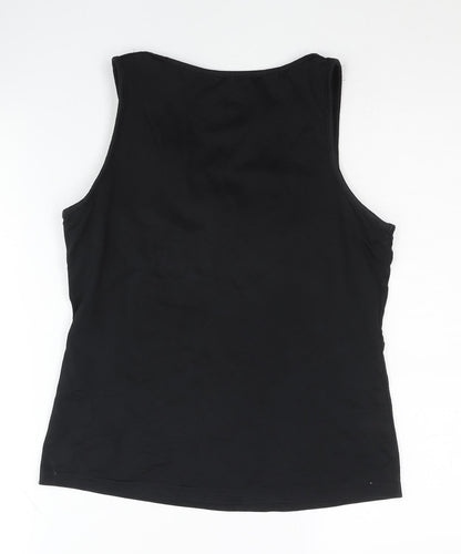 Crivit Women's Black Tank Top Size 10 V-Neck