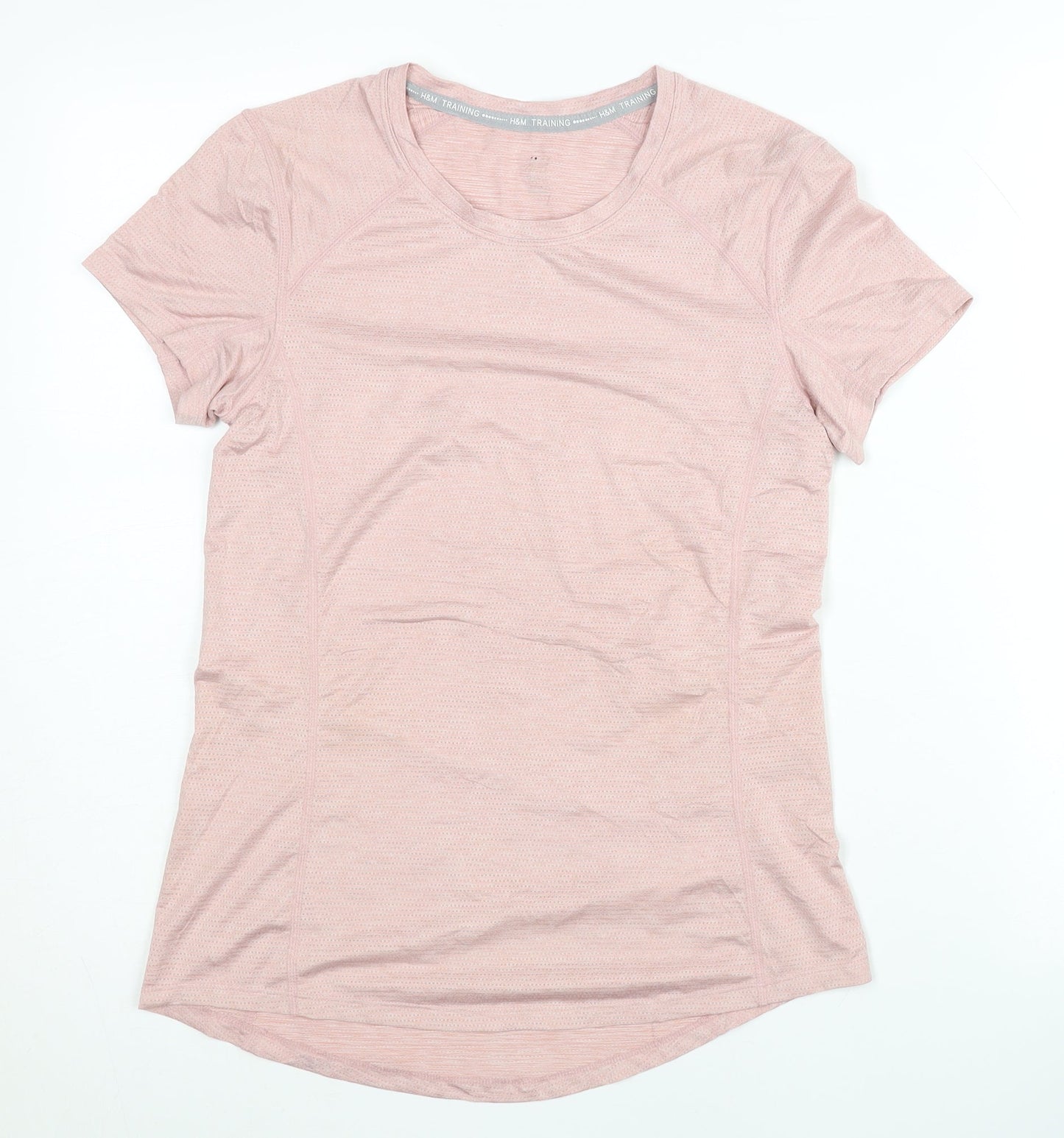 H&M Women's Pink Athletic T-Shirt - Size S