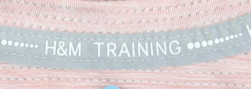 H&M Women's Pink Athletic T-Shirt - Size S