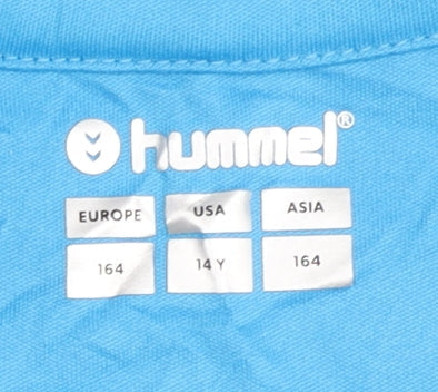 Hummel Boys Blue Handball Camp T-Shirt 14 Years