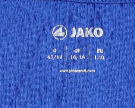Jako Women’s Blue Tennis T-Shirt, Size 16, Polyester
