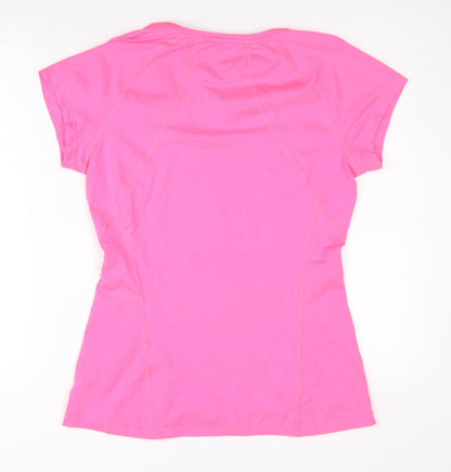 H&M Women's Pink Short Sleeve Gym T-Shirt - Medium