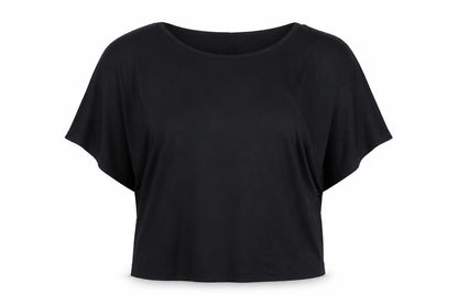 Active Touch Women's Black Crew Neck Top Size S
