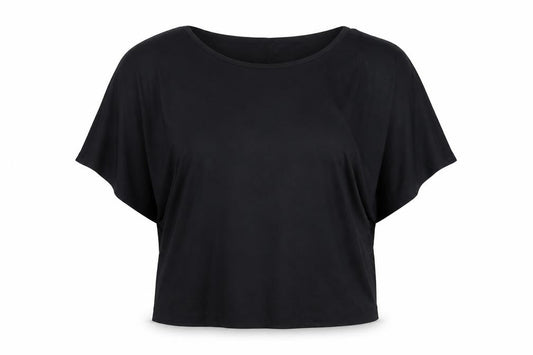 Active Touch Women's Black Crew Neck Top Size S