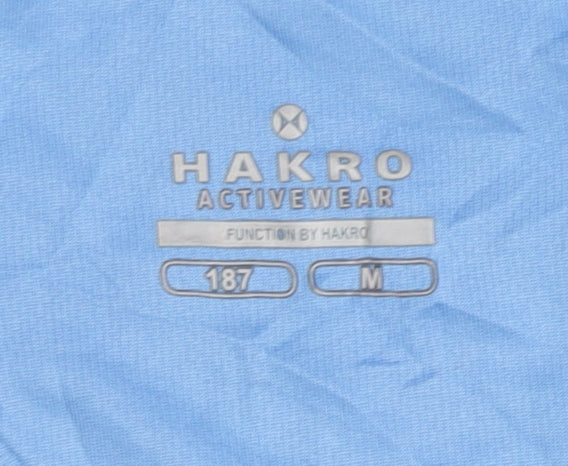 Hakro Blue Unisex Kids T-Shirt, Size M, Activewear Short Sleeve