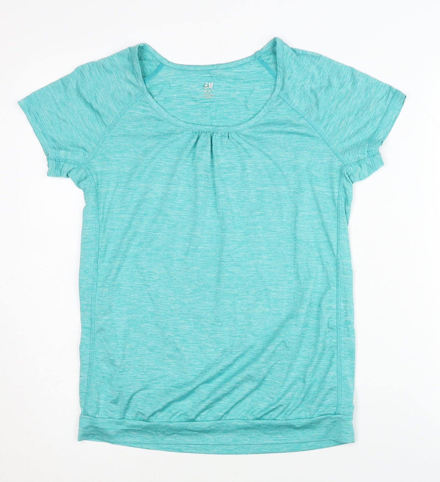 H&M Women's Green T-Shirt Short Sleeve