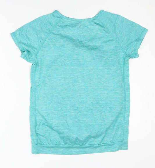 H&M Women's Green T-Shirt Short Sleeve