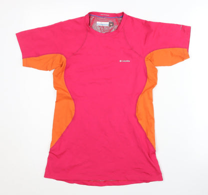 Columbia Women's Pink/Orange Short Sleeve Top Size S