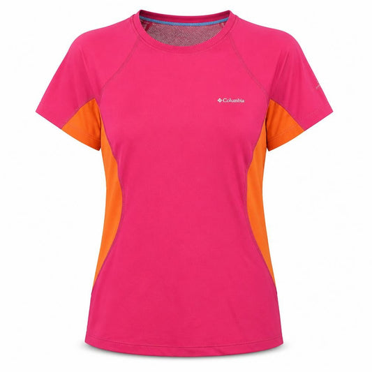 Columbia Women's Pink/Orange Short Sleeve Top Size S