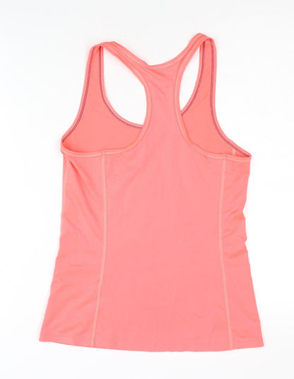 H&M Women's Pink Racerback Tank Top - Size 8