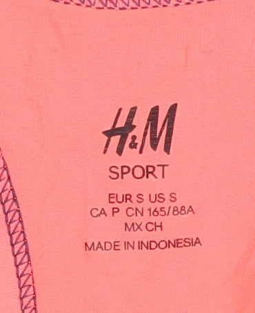 H&M Women's Pink Racerback Tank Top - Size 8