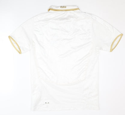 Puma Adults White Italy Away Shirt M Short Sleeves