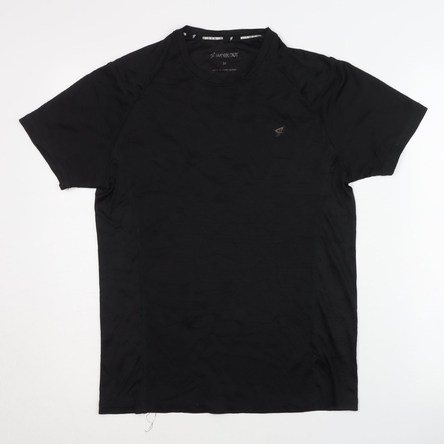 F4Workout Men's Black M Regular Fit T-Shirt