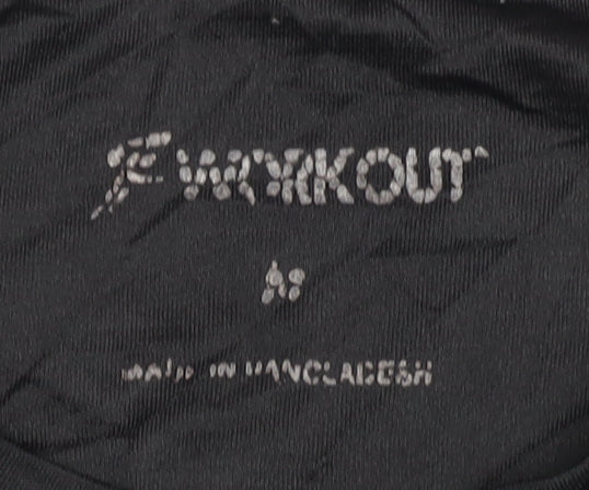 F4Workout Men's Black M Regular Fit T-Shirt