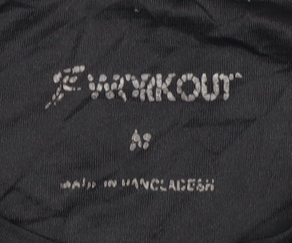 F4Workout Men's Black M Regular Fit T-Shirt