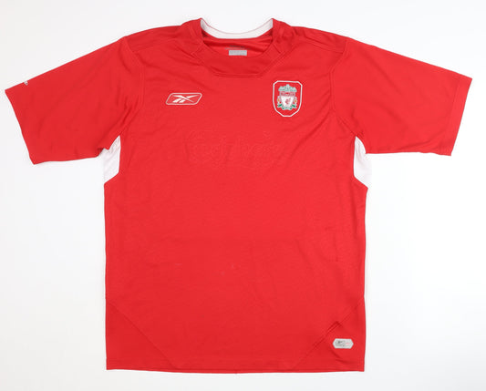 Reebok Liverpool FC Home Shirt Red L Adult Short Sleeve