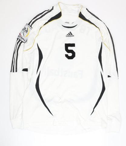 Adidas German Adults White Long Sleeve Shirt XL,