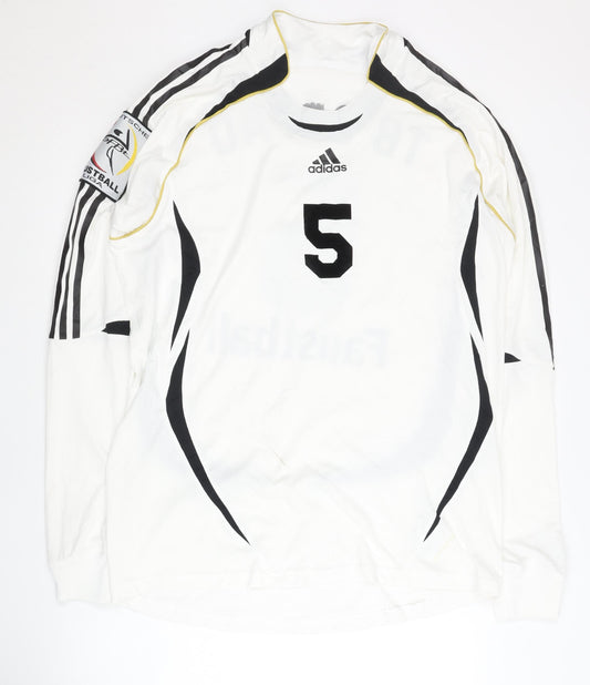 Adidas German Adults White Long Sleeve Shirt XL,