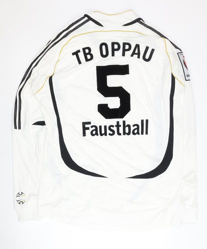 Adidas German Adults White Long Sleeve Shirt XL,