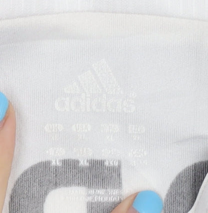 Adidas German Adults White Long Sleeve Shirt XL,