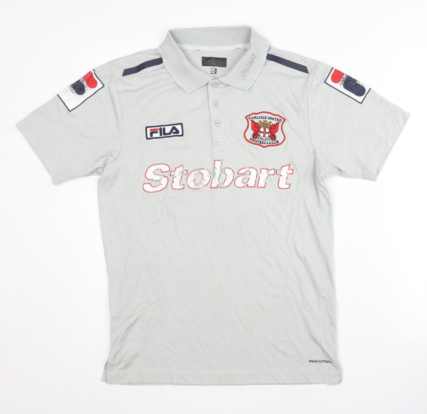 Fila Carlisle United Away Shirt Grey M Adults Short Sleeves