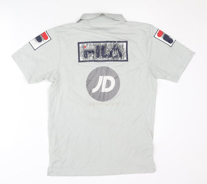 Fila Carlisle United Away Shirt Grey M Adults Short Sleeves