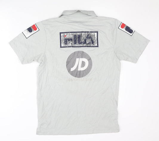 Fila Carlisle United Away Shirt Grey M Adults Short Sleeves