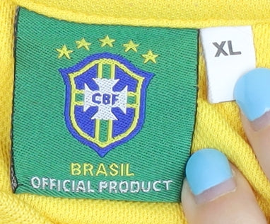 Brasil CBF Adults Yellow XL Home Shirt