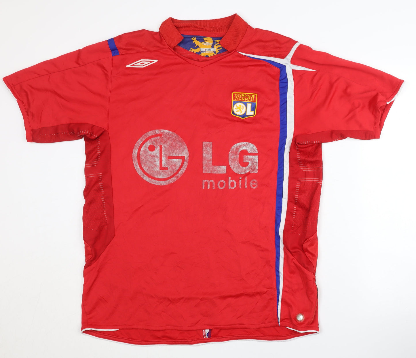 Umbro Lyon Adult Red Shirt XL Christian 5 Away