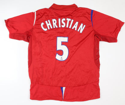 Umbro Lyon Adult Red Shirt XL Christian 5 Away
