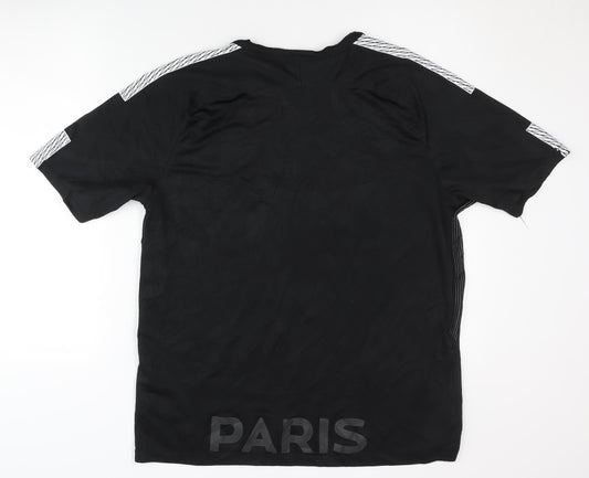 Nike PSG Black XL Short Sleeve Shirt for Adults