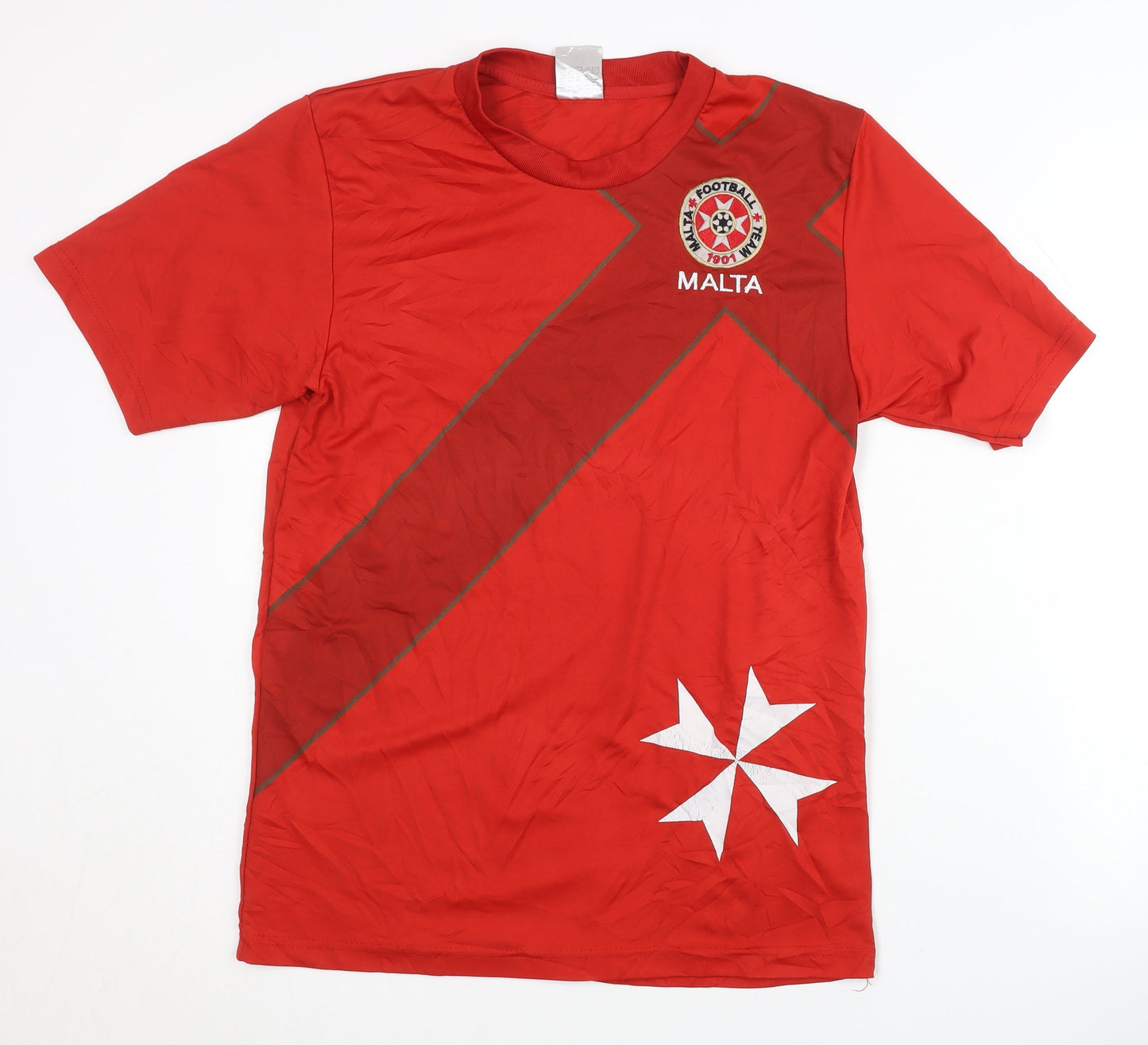 Malta Football Team Red Home Shirt S Adults