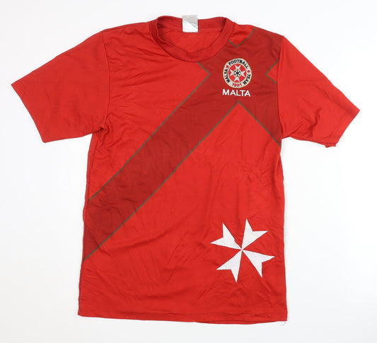 Malta Football Team Red Home Shirt S Adults