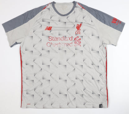 New Balance LFC Grey Away Shirt Adults 2XL Short Sleeves