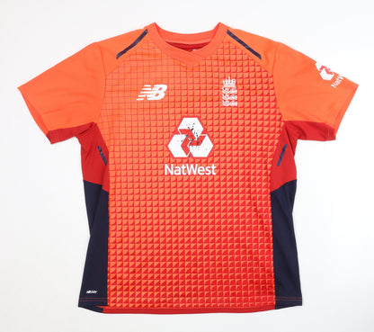 New Balance Adult Orange L Short Sleeve Away Shirt