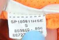 Nike Men's Orange Mesh T-Shirt, Size S, Sports Activewear