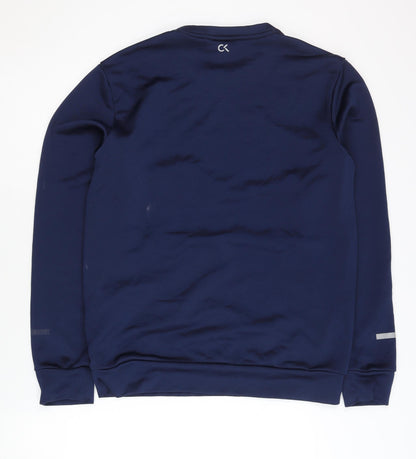 Mens UK Size S Calvin Klein Blue Pullover Sweatshirt