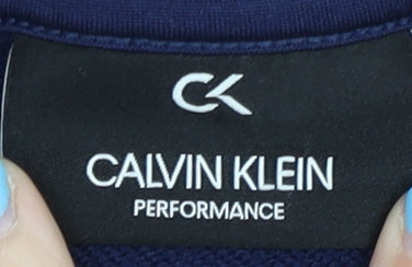 Mens UK Size S Calvin Klein Blue Pullover Sweatshirt
