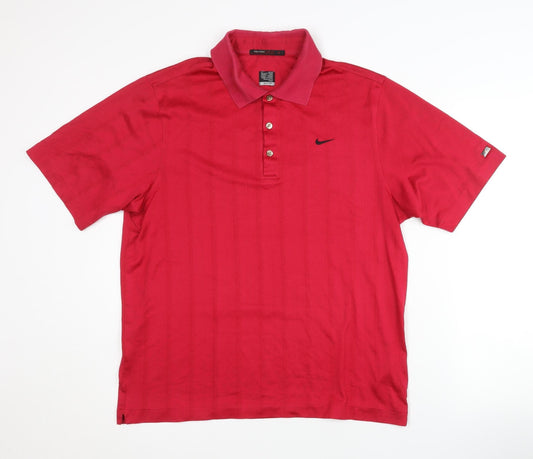 Nike Men's Red Polo Shirt M Golf Comfort