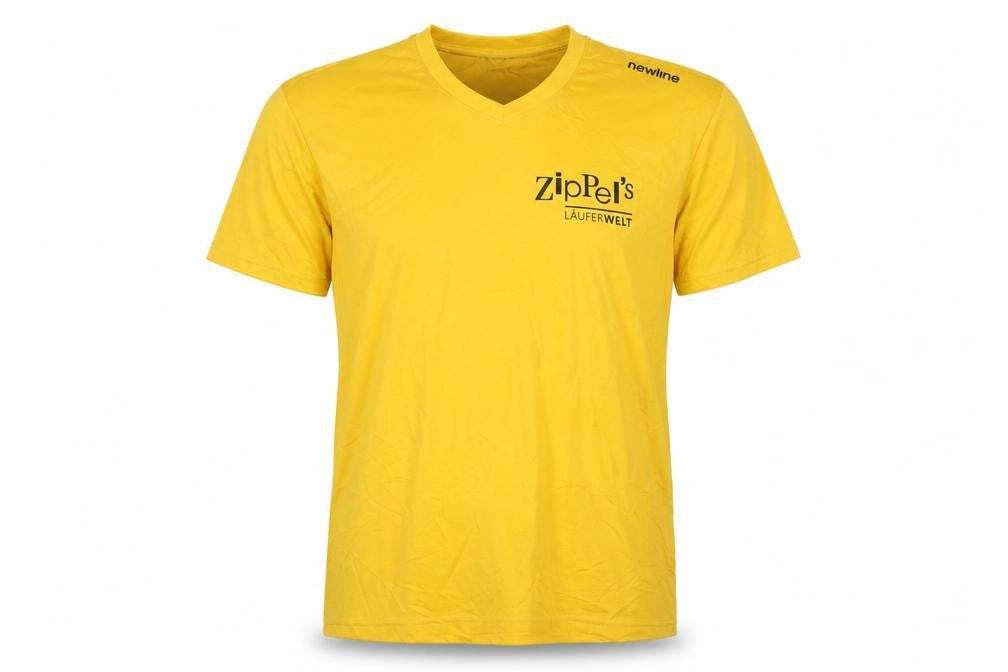 Mens UK Size M Newline Yellow Running & Jogging T-Shirt