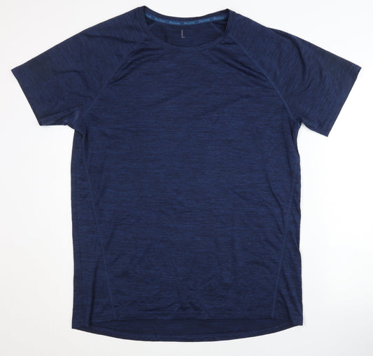 Active Blue Men's Gym T-Shirt L, Lightweight