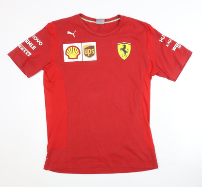 Puma Men's Red Racing Graphic T-Shirt M