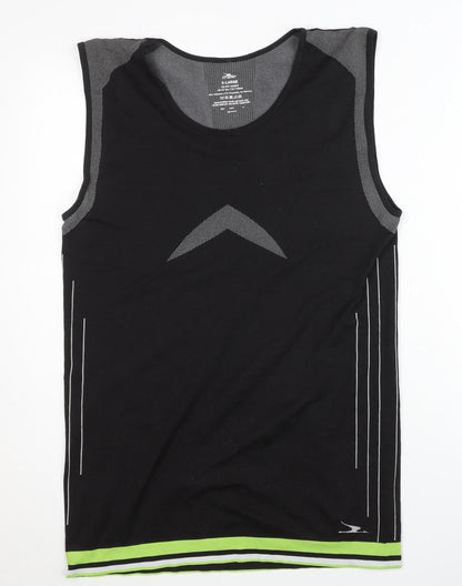 Crane Men's Black Tank XL Gym Top