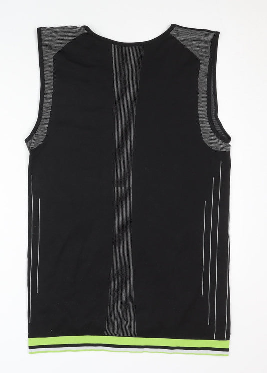 Crane Men's Black Tank XL Gym Top