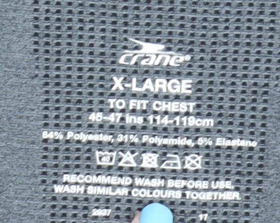 Crane Men's Black Tank XL Gym Top